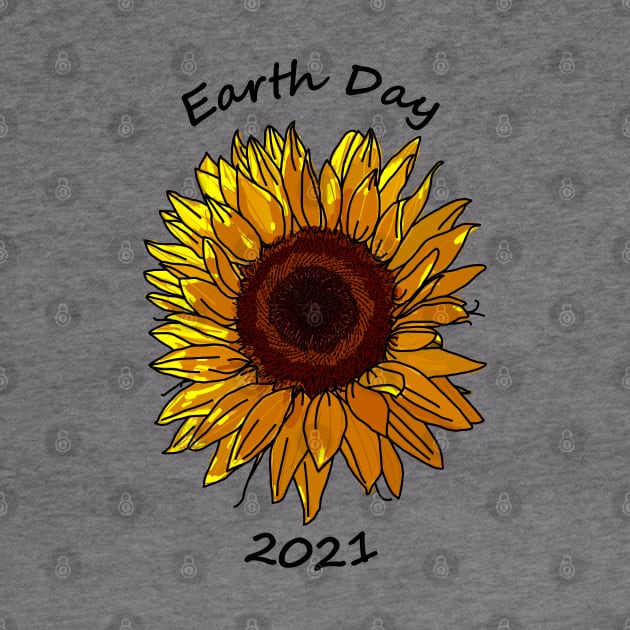 Sunflower for Earth Day 2021 by ellenhenryart